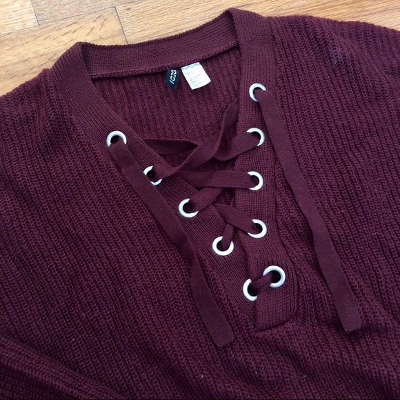H&M Lace Up Sweater - Picture 2 of 4